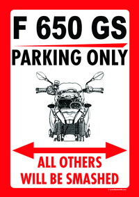 F 650 GS PARKING ONLY